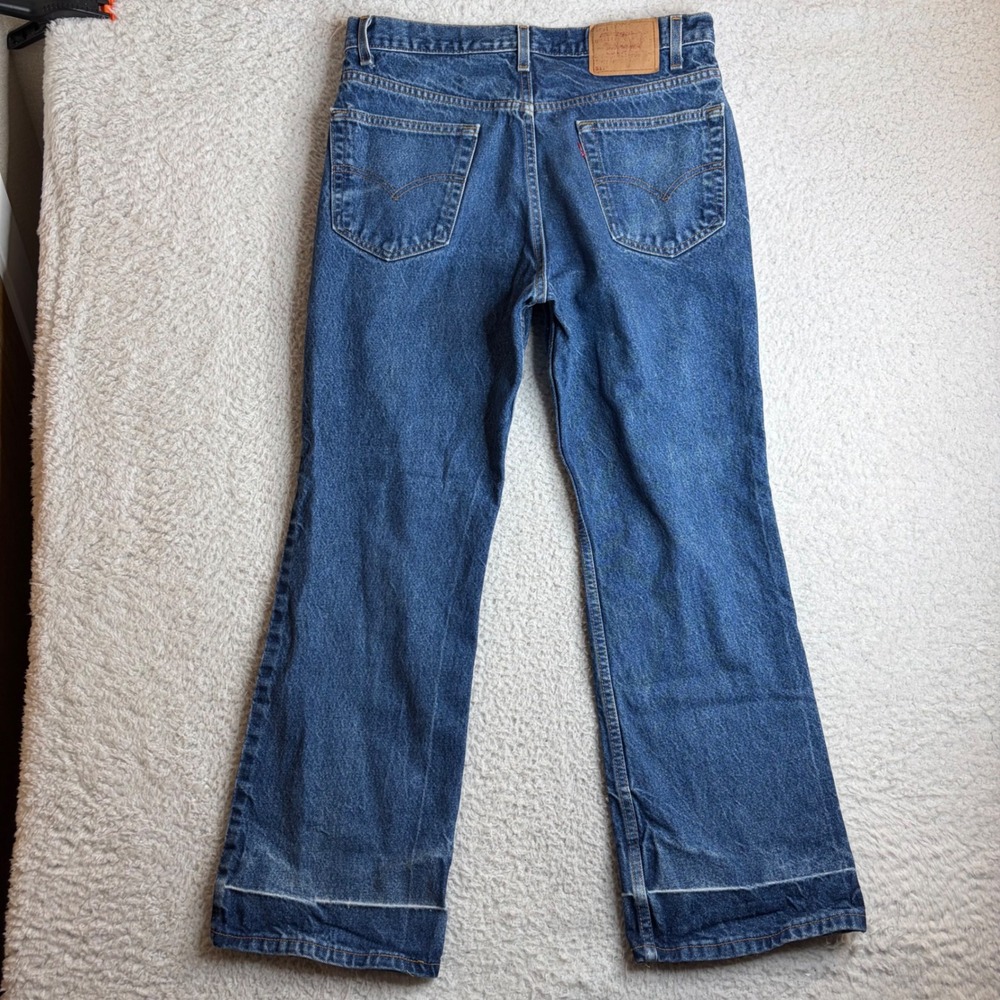 Vintage Levis 517 Bootcut Jeans Mens 36x30 (34x29) Blue Denim Made in USA
